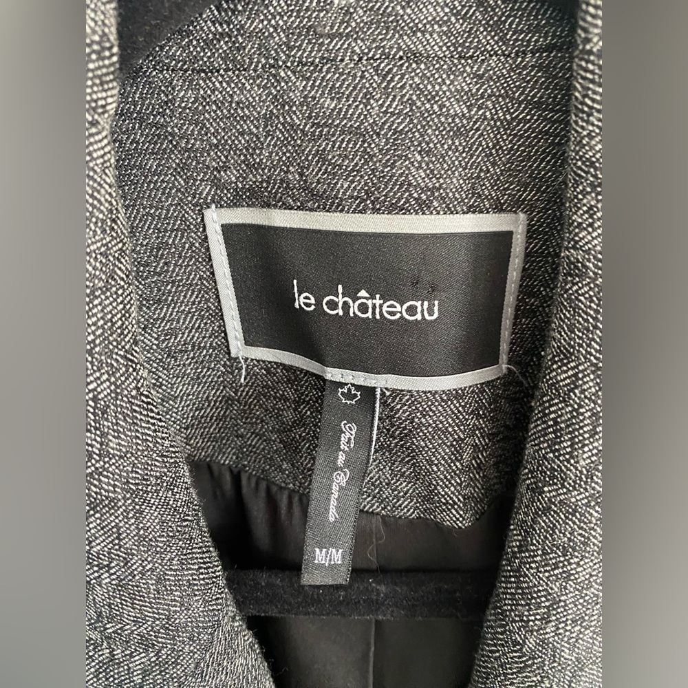 Le Chateau Gray Sleeveless Blazer Vest - Picture 3 of 5